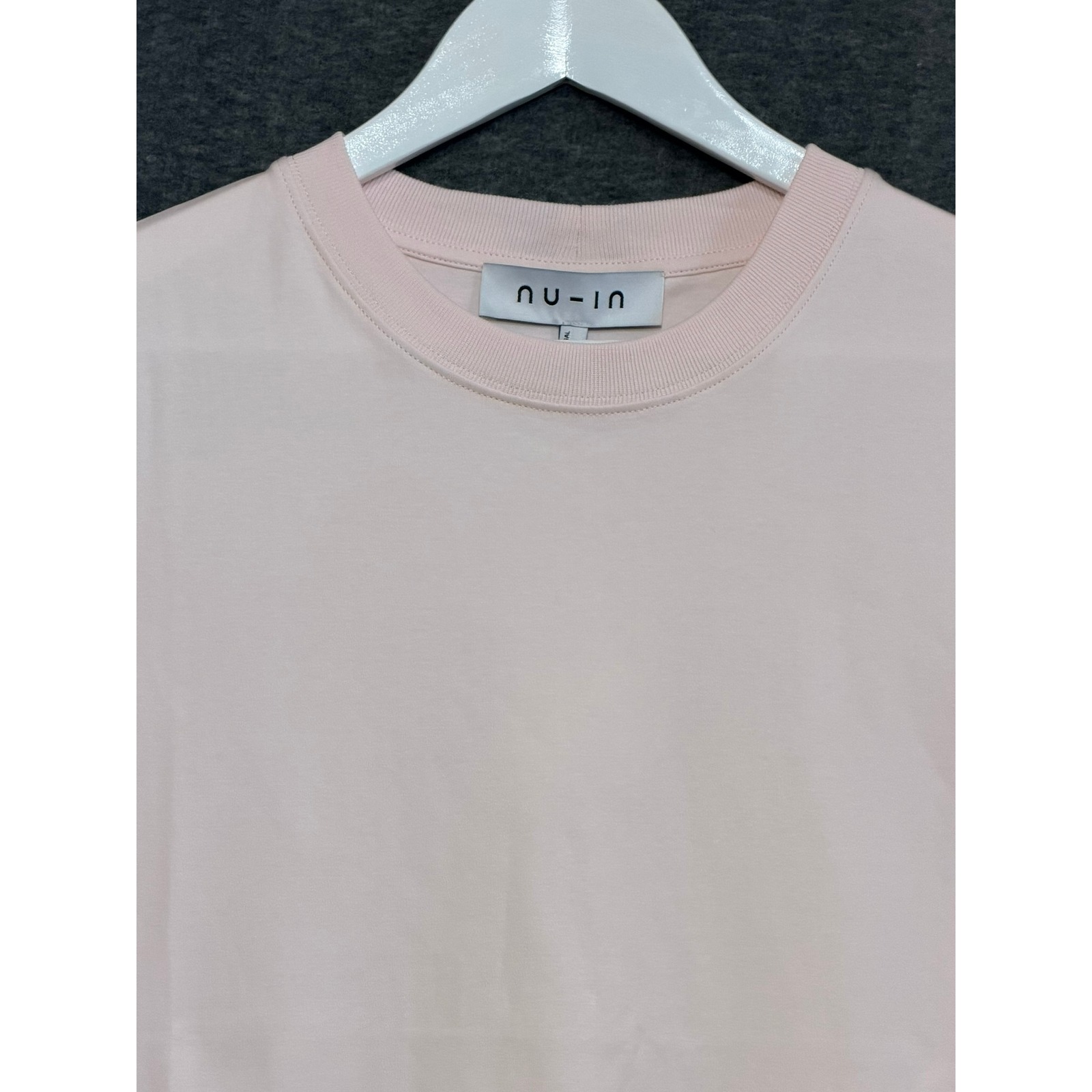 Nu-In Womens Short Sleeve Cotton T-Shirt Size M Pink Crew Neck Normcore Quality — image 3 of 8